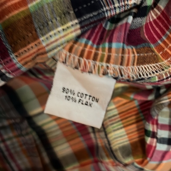 Talbots madras plaid cotton jacket - Picture 7 of 7